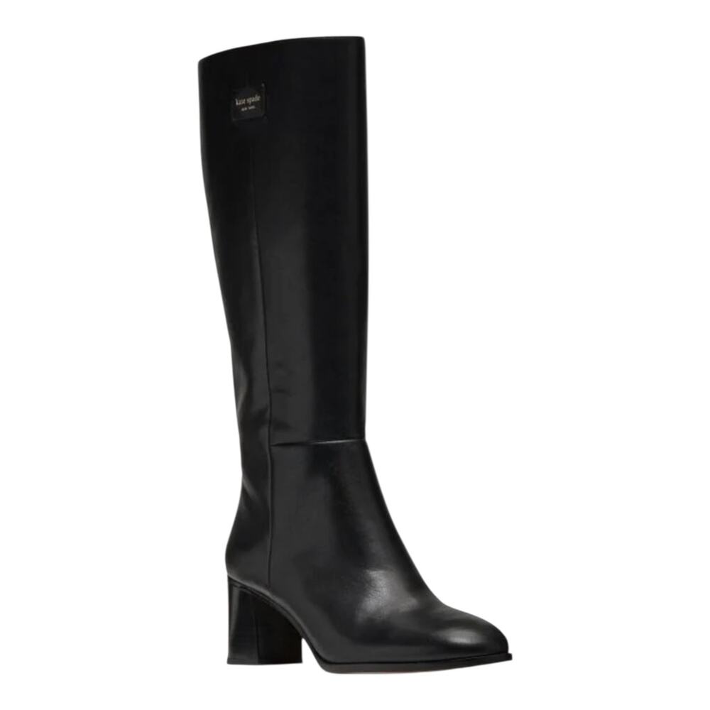 Kate Spade Women's Aimee Leather Knee High Dress Boots Black Size 10